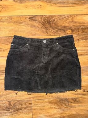 Urban Outfitters Olive Green Corduroy Mini Skirt - Women's Casual Style